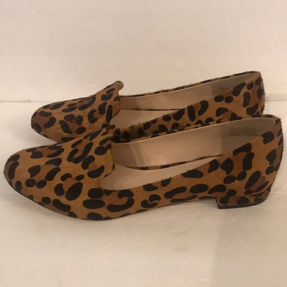 Sole Society Shoes - Sole Society Leopard Calf Hair Slip On Shoes